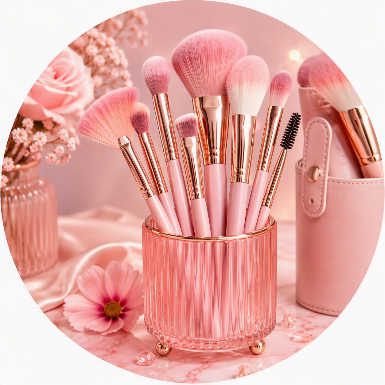 Categoría de maquillaje brochas
